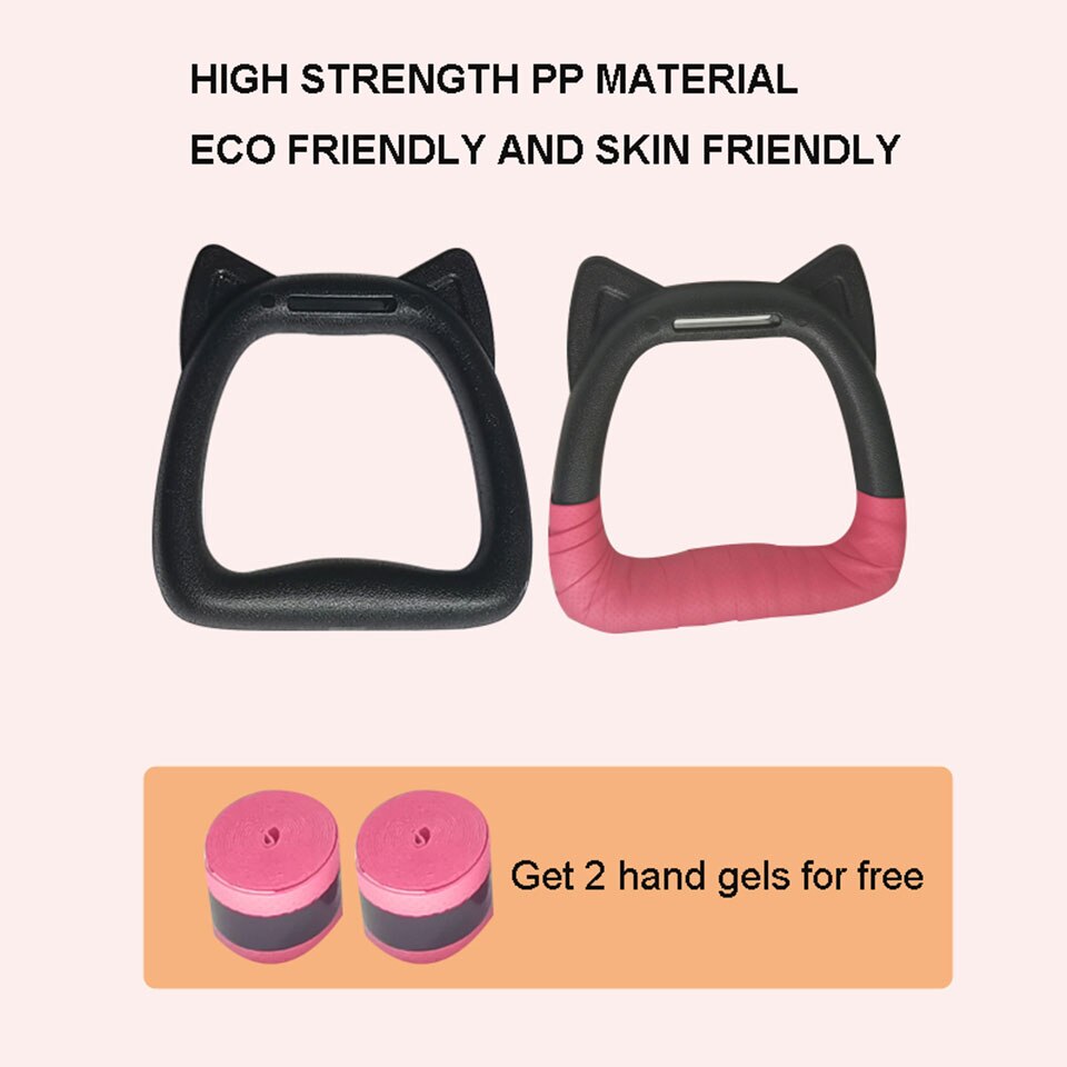 Kids Gymnastic Rings Plastic with Adjustable Strap Hand Tapes Children Gym Pull up Fitness Strength Training Indoor Crossfit
