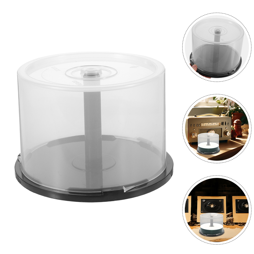 Cubo de almacenamiento de Cds, soporte de exhibición de almacenamiento de discos de plástico, soporte de almacenamiento de discos compacto, caja de almacenamiento de cd, unidades de almacenamiento de cd