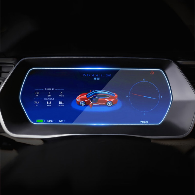 Modificatie Dashboard Navigatie Membraan Gehard Film Voor Tesla Voor Model S X