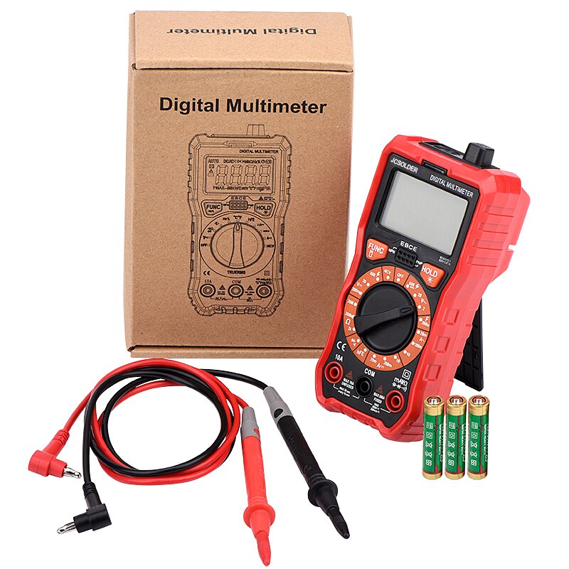 JCD Soldering iron kits with Digital Multimeter Auto Ranging 6000 counts AC/DC 80W 220V Adjustable Temperature welding solder: 80W 110V / Gray / EU