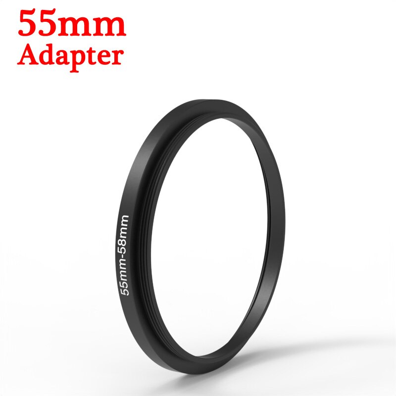 Knight tx – filtre à prisme Kaleidoscope, 52mm 55mm 58mm 67mm 77mm, dioptrie fendue, numéro modifiable UV CPL ND, objectif de photographie d'appareil photo: 55mm Adapter