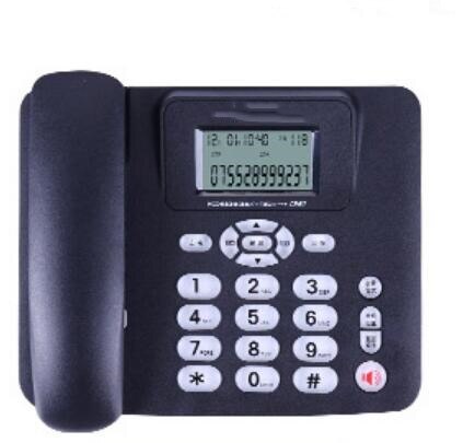 Home hotel telefone com fio com fio, telefone de desktop, escritório, telefone fixo, identificação de chamada: Preto