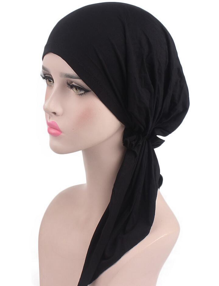 Luxe vrouwen Spandex Sport Hoofdband Durags Bandana Tulband Hoed Pruiken Doo Durag Biker Extra lange bandjes DU-RAG Stitch buiten: 4