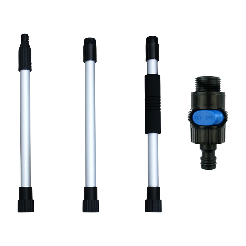 Spazzola per acqua spray telescopica automatica con asta lunga per auto, strumento di lavaggio per pulire i vetri, per pulire i vetri