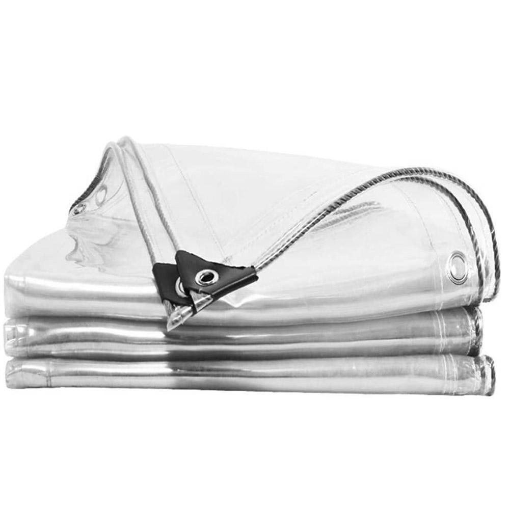 Transparent Tarpaulin Windproof Rainproof Tarp Canopy Tent Windshield Garden Sun Protection Tool Insulation Shed Cloth Freezing: 0.5mmx1.7mx1.9m