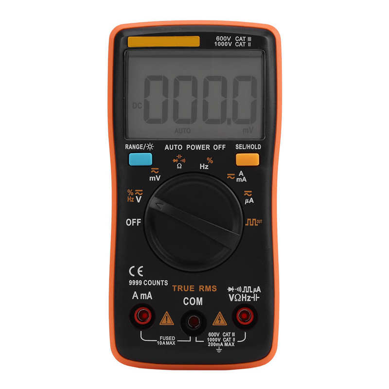AN8008 True-RMS Digital Multimeter AC DC Voltage Ammeter Current Ohm Meter Ammeter