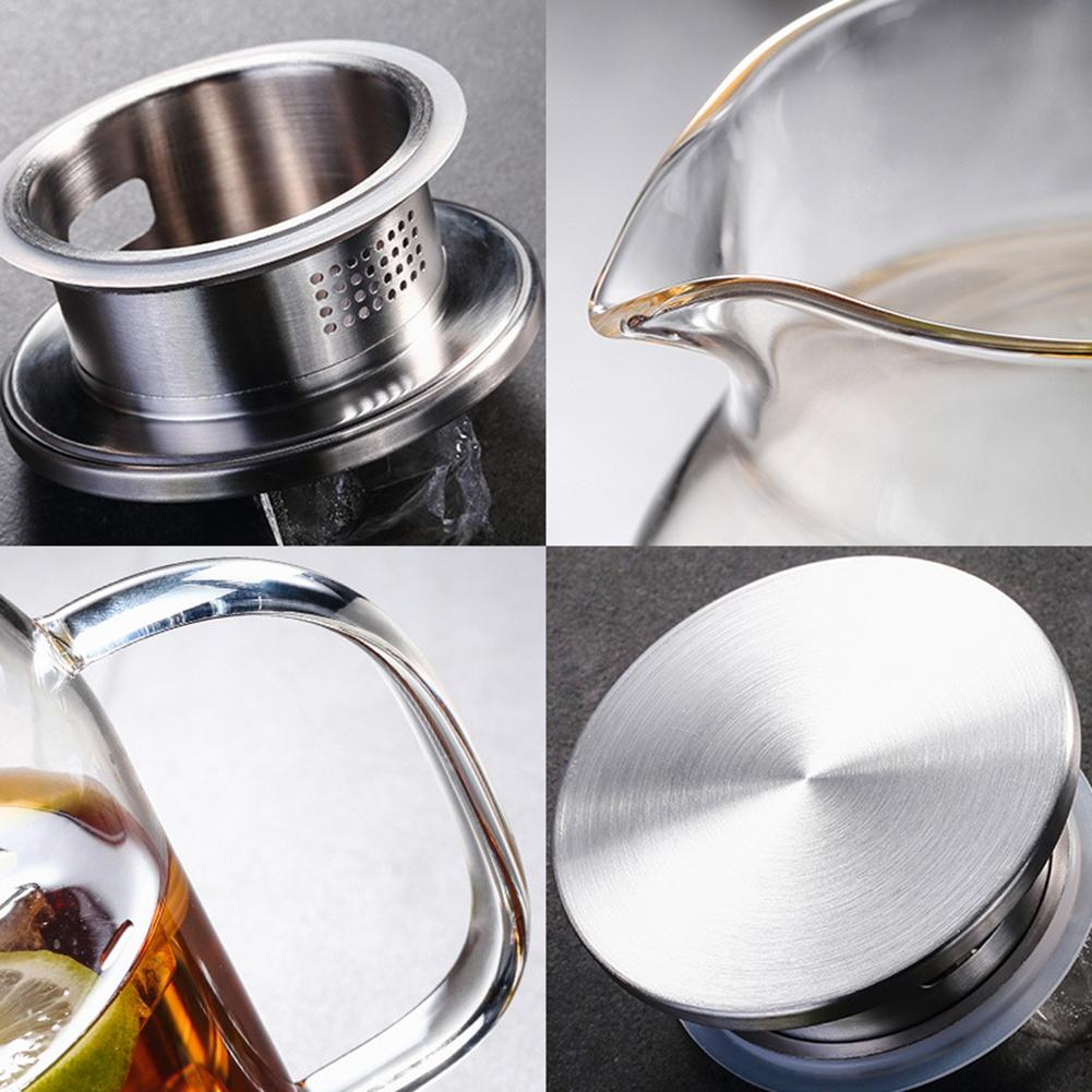 1800Ml Transparant Glas Pitcher /Koud Water Waterkoker Sap Container Fles Party Keuken Gereedschappen