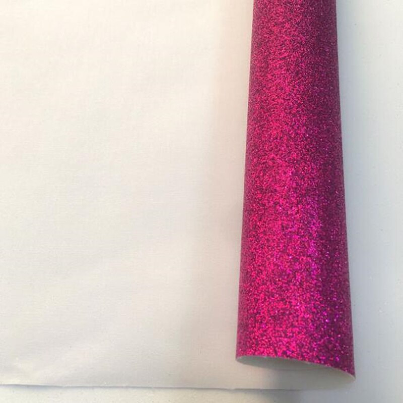 20*30 cm Glitter Dunne Synthetisch Leer Stof Effen Kleur A4 PU Stof DIY Handgemaakte Naaien Kleding Levert Decor: rose pink / 20X15cm (A5)