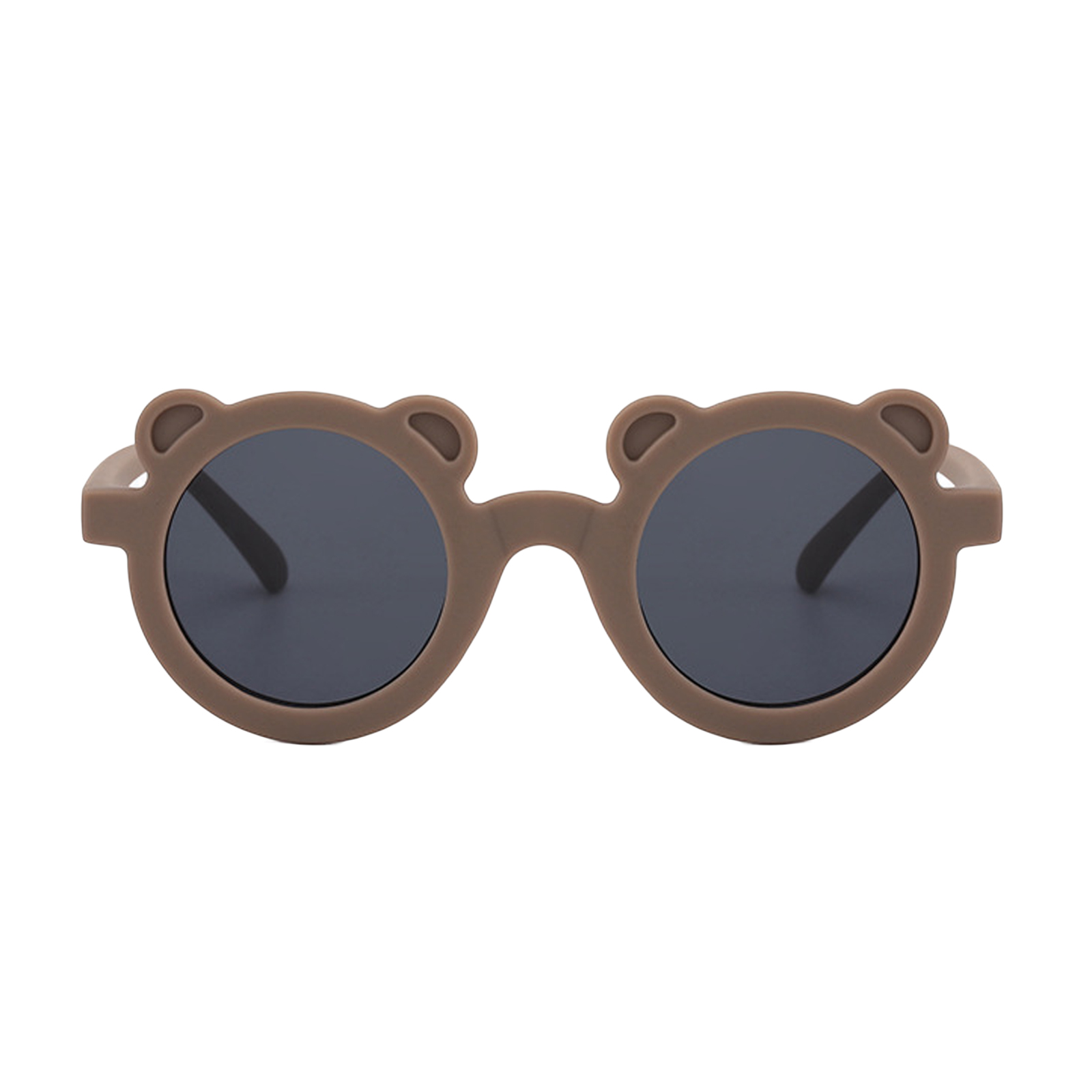 Crianças outwear, anti-uv em forma de urso decorativo headwear fotografia adereços para meninos e meninas: Café escuro