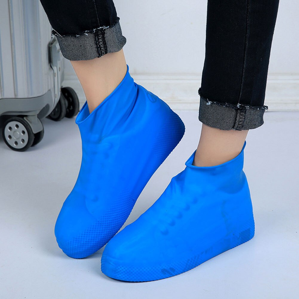 Wasserdicht Wiederverwendbare Regen Schuhe Abdeckungen Gummi Unterhose-beständig Regen Stiefel Überschuhe Mann & Frauen Schuhe Zubehör