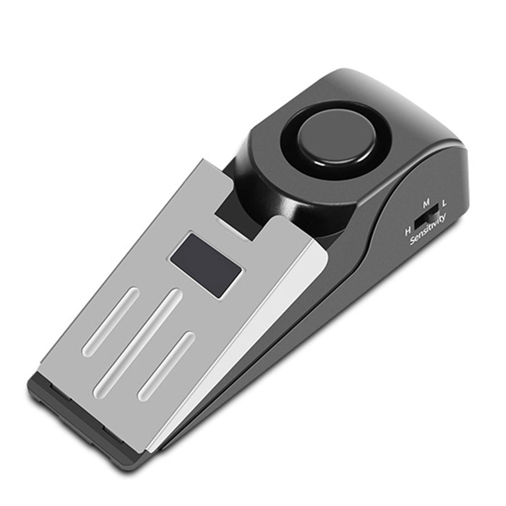 120 dB Anti-theft Burglar Stop System Security Home Wedge Shaped Door Stop Stopper Alarm Block Blocking System: Default Title