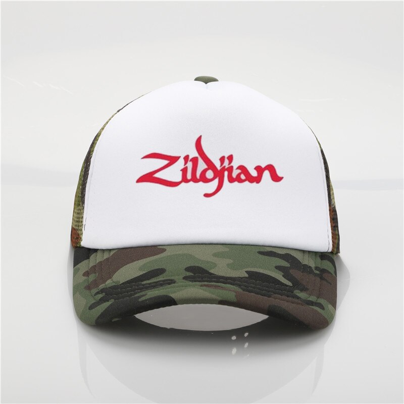 Zildjian-sombreros de béisbol ajustables para hombre y mujer, gorras de béisbol con grafiti, Snapback, unisex: Blanco