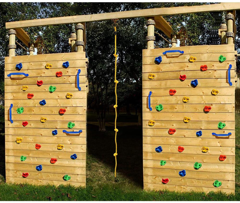 5Pcs Kleurrijke Kinderen En Volwassen Rock Muur Houdt Klimmen Rock Muur Grips Voor Indoor En Outdoor Speeltuin Spelen Set