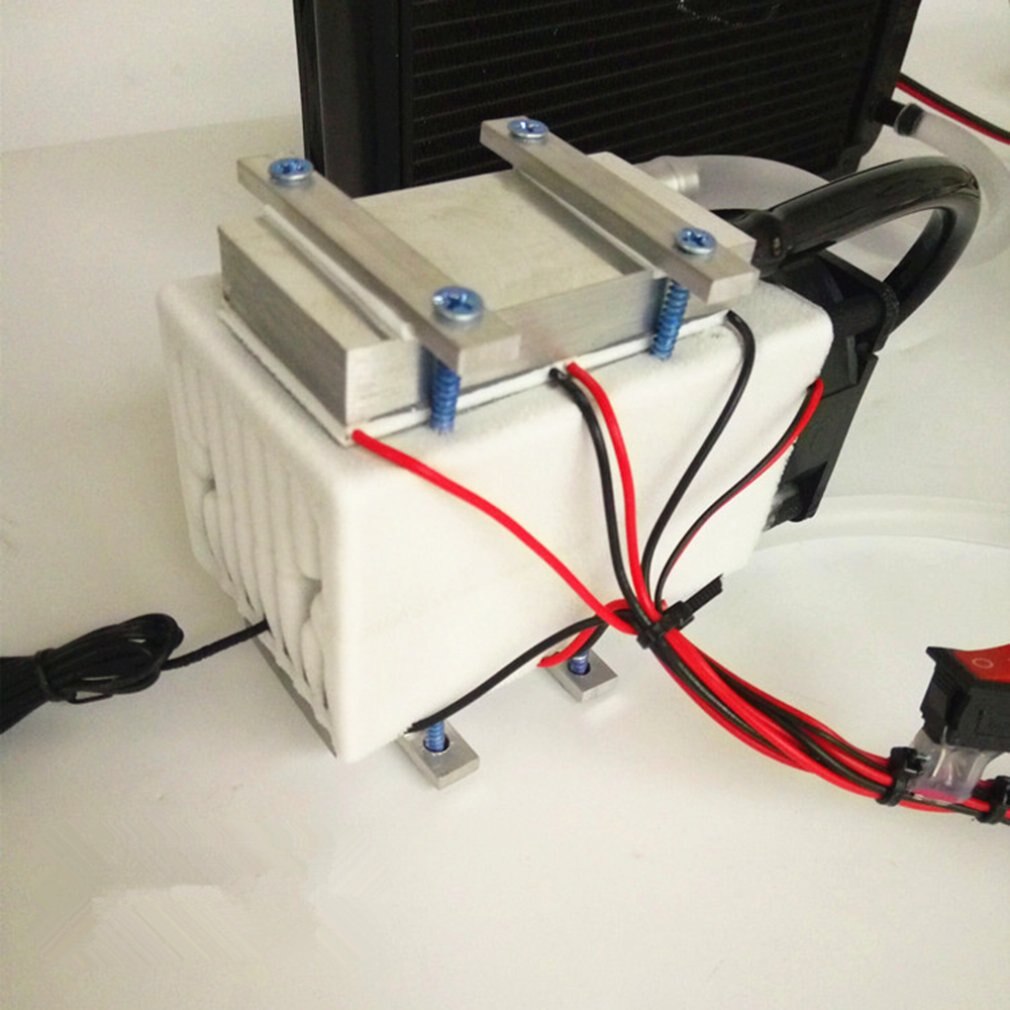 Dc12v 108w halvleder elektronisk peltier kjøleskap fryser plass lite klimaanlegg vannkjøling aluminium radiator