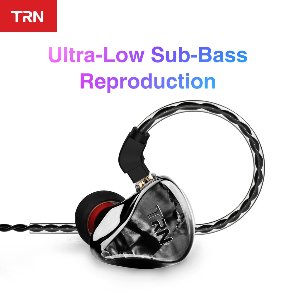 TRN IM2 1DD + 1BA Hybrid In Ear Oortelefoon HIFI DJ Monitor Running Sport Oortelefoon Oordopje Headset Met 2PIN Afneembare TRN IM1 V80