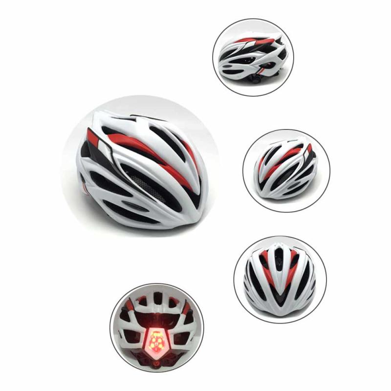 Licht Fiets Helm Veilig Hoed Voor Mannen Vrouwen Mtb Racefiets Helm Met Achterlicht Achterlicht Led Rijden Fietshelm