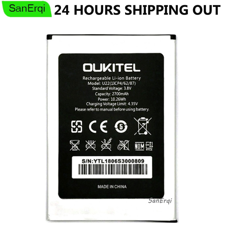 Voor OUKITEL U22 batterij 2700 mah Batterij voor OUKITEL Smart Telefoon