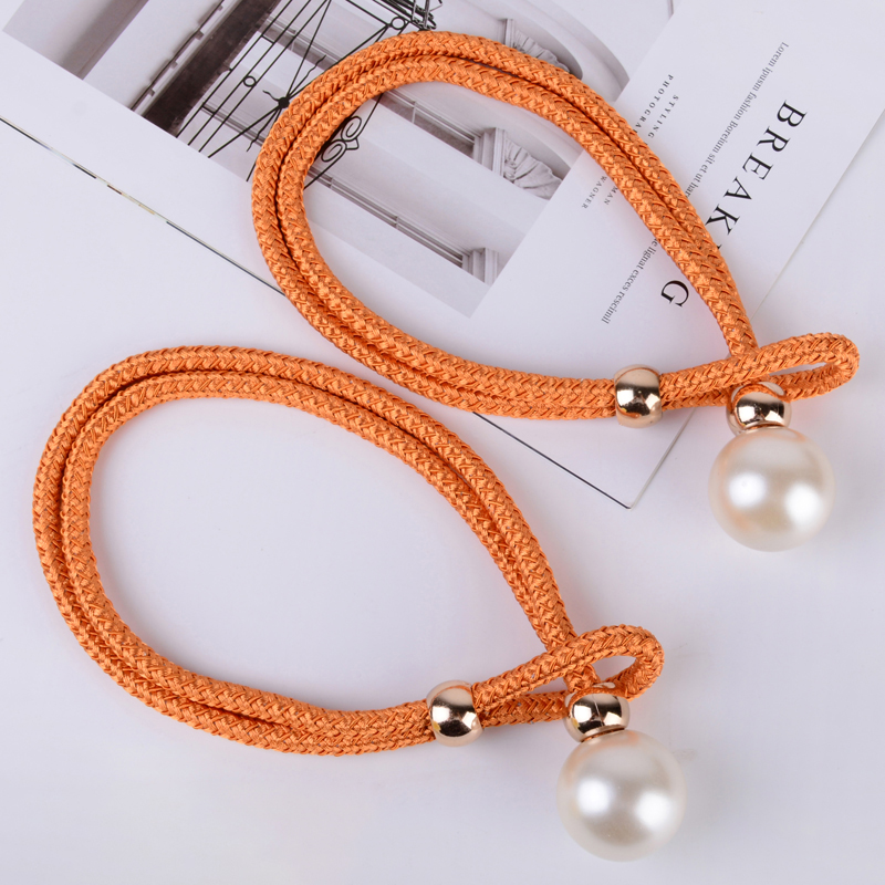 Gordijnbanden, lichte luxe high-end parels, een paar gaasgordijngespen, stropdassen, decoratieve accessoires, touwhaken 2 stuks