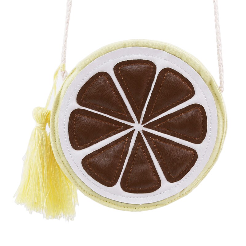 2021 estate nuova borsa femminile in pelle PU borsa da donna borsa a tracolla a tracolla a catena con pacchetto di frutta carina borsa al limone