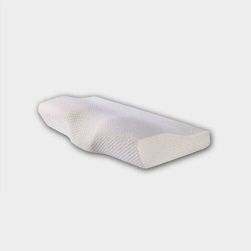 Contour Memory Foam Cervical Pillow Orthopedic Neck Pain Pillow for Side Back Stomach Sleeper Pillows Neck Head Back Support: Milky White