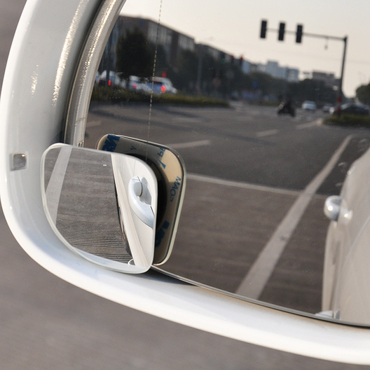 Audew, 2 uds., espejo de punto ciego para coche, ajustable, 360 grados, sin marco, visión trasera, gran angular, convexo redondo para aparcar, espejo retrovisor