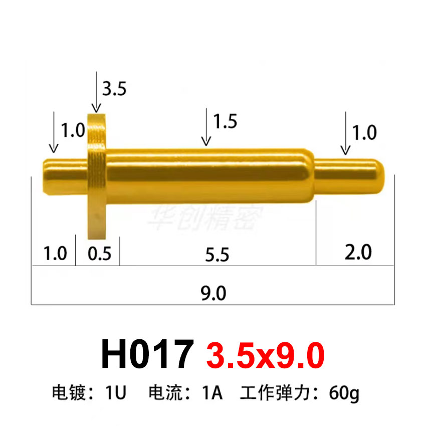 10PCS High Current Spring Loaded Pogo Pin Male Female Connector Power Heavy Current Battery Connector POGOPIN Header Charging: GRAY