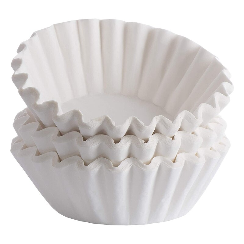 500Pcs 8/12 Cups Size Coffee Filters for Wilbur Curtis, Bloomfield, Bunn Coffee Maker Filters - White
