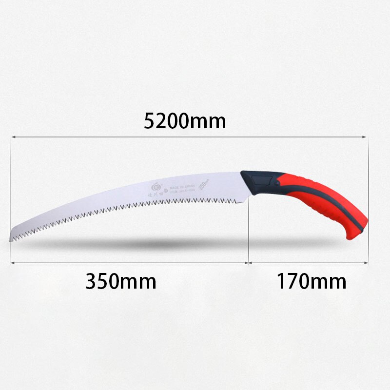 350mm blade håndsave beskæring buet sav til træskæring, tør træ beskæring sav med hårde tænder husholdningshaven håndværktøj