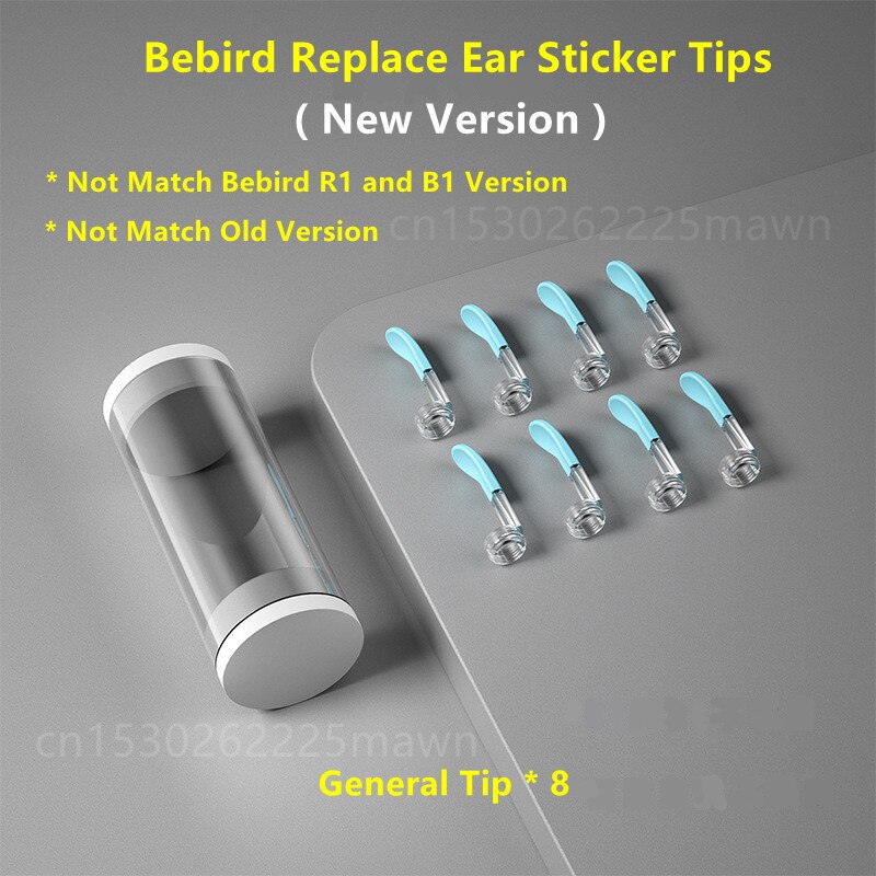 Bebird R1 R3 T15 X3 C3 B2 X17 M9 Original Visual Ear Sticks Earpick Health Care Ear Cleaner Replace Tip Accessory PC Tool Set: New General Tip  8