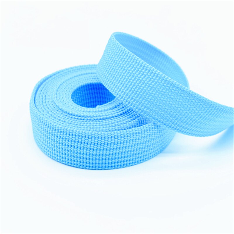 2 jardy 20mm płótno wstążka saszetka na pasek taśma nylonowa taśma zwierzę domowe taśma plecakowa taśma szyta torba akcesoria robić paska # RoLi: niebo niebieski
