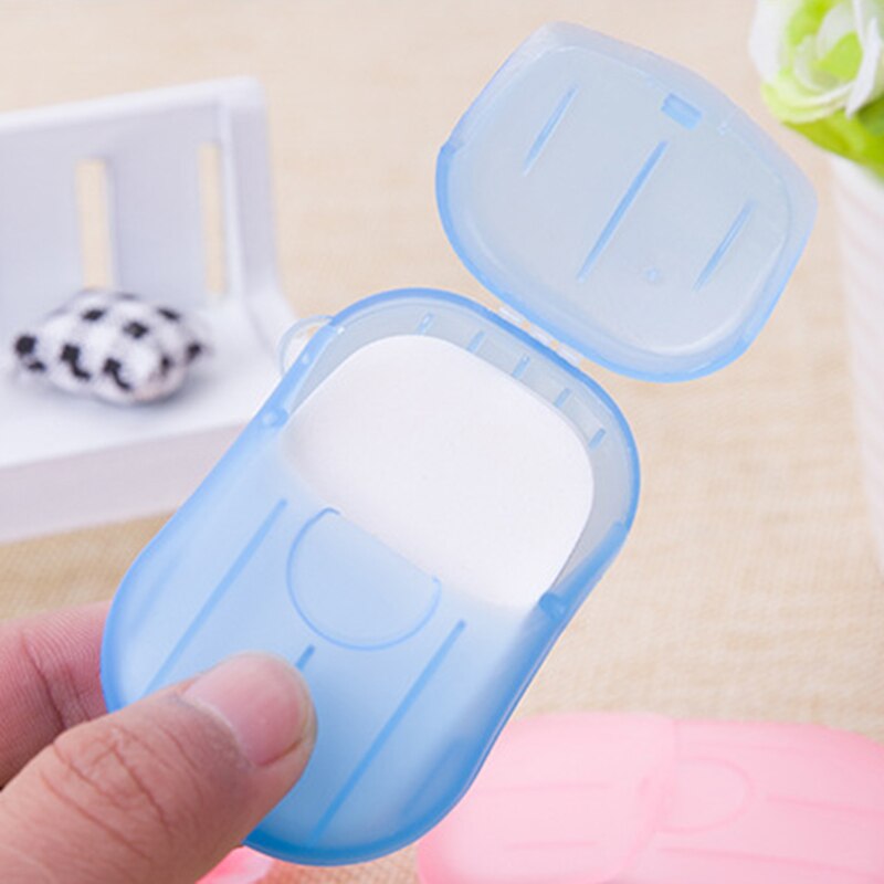 Papel de jabón portátil para lavado de manos, miniherramienta de jabón multifuncional en lonchas, desechable en caja: Default Title