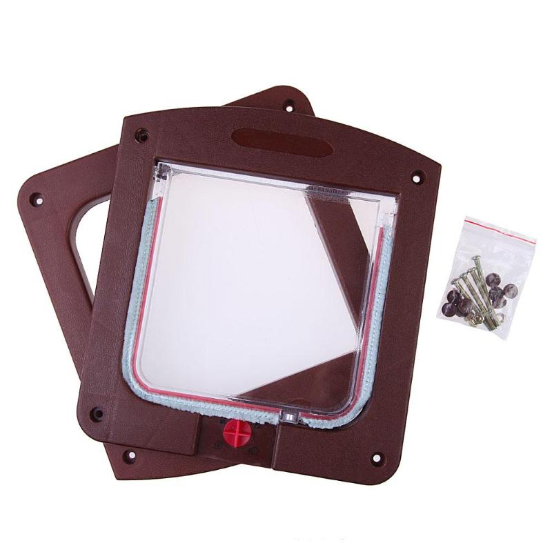 Kat Puppy Dog Gates Deur Afsluitbare Klep Deur Huisdier Veiligheidsproducten Lock Geschikt Voor Elke Muur Of Deuren wit Bruin Kleuren