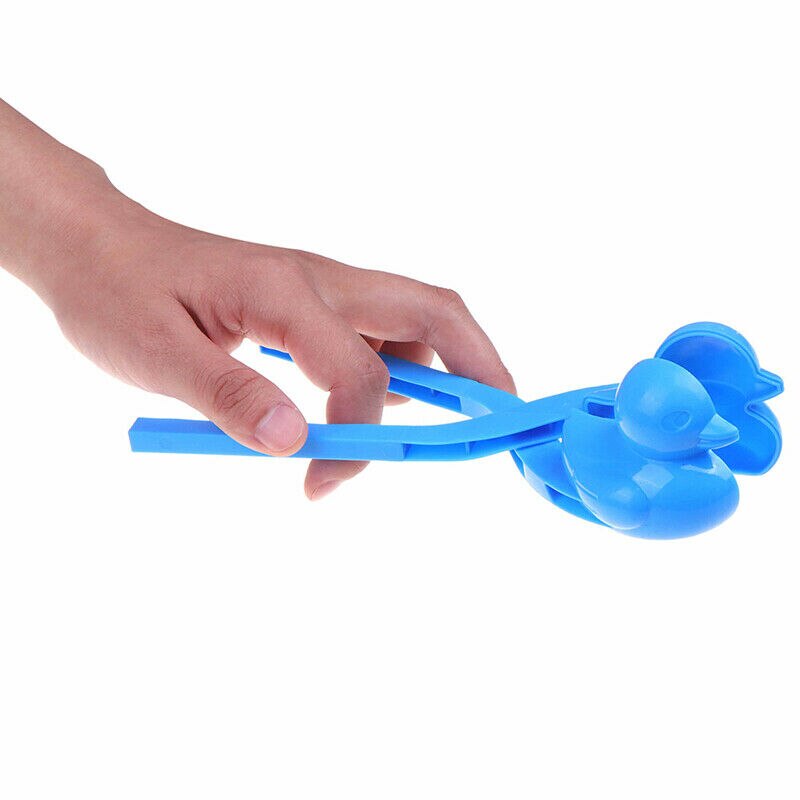 Eend Vormige Sneeuwbal Maker Clip Kinderen Outdoor Winter Sneeuw Zand Mold Tool Speelgoed C44