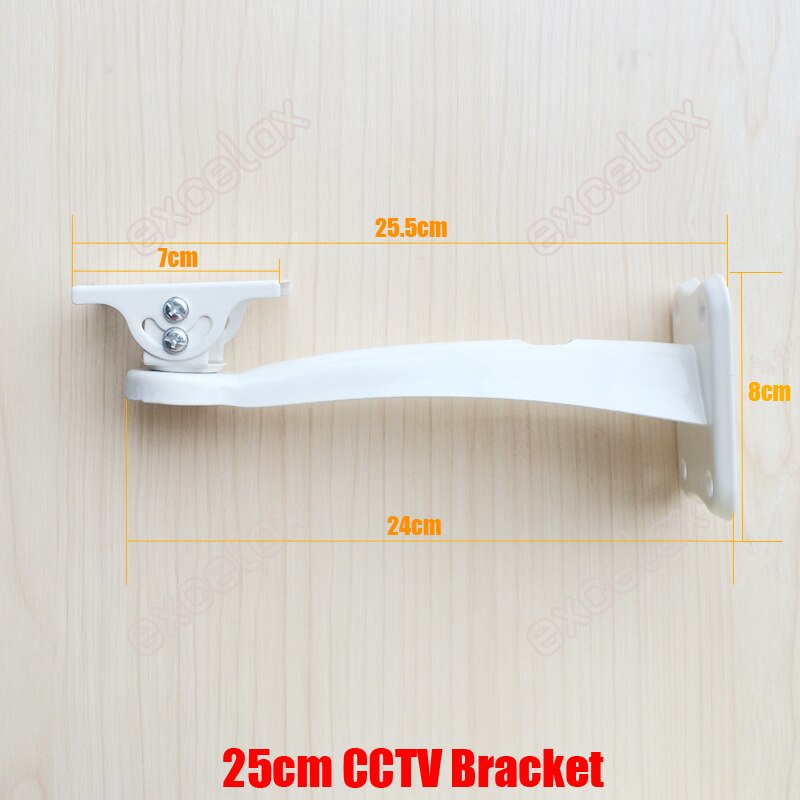 25cm- delige metalen cctv-camera-muurbeugel met standaard voor beveiligingscamera's met zoomboxbehuizing en behuizing