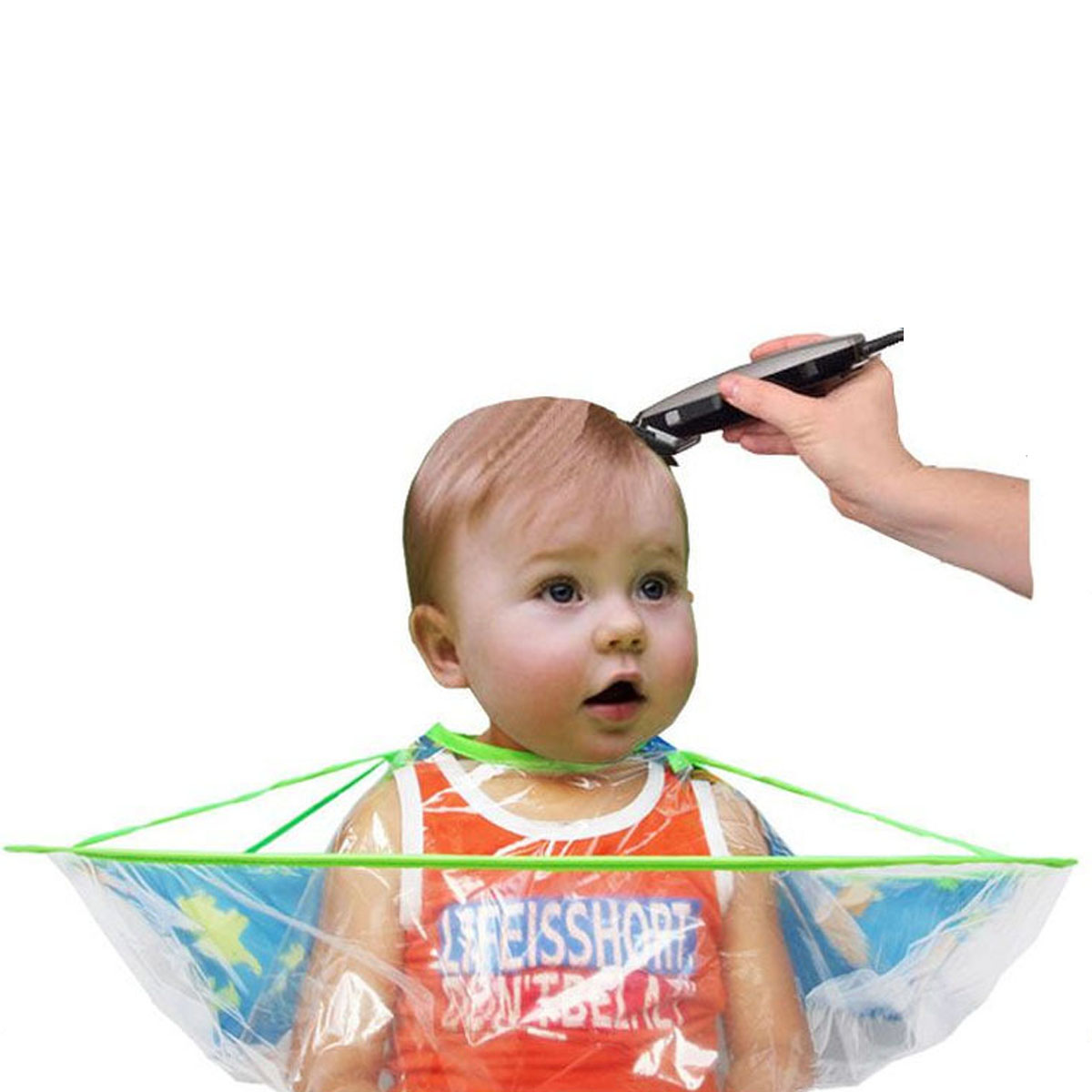 Kinderen Haircut Cape Haar Schort Baby Transparante Kapsel Mantel Huishouden Kapsel Cape Kapsel Tool Waterdicht: animal paradise