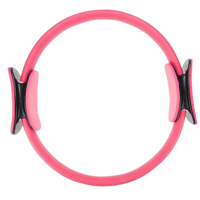 Yoga Fitness Circle Pilates Sport Magic Ring Workout Gym Home Training Muscle Resistance Circle Exercise Sport Tool: Pink