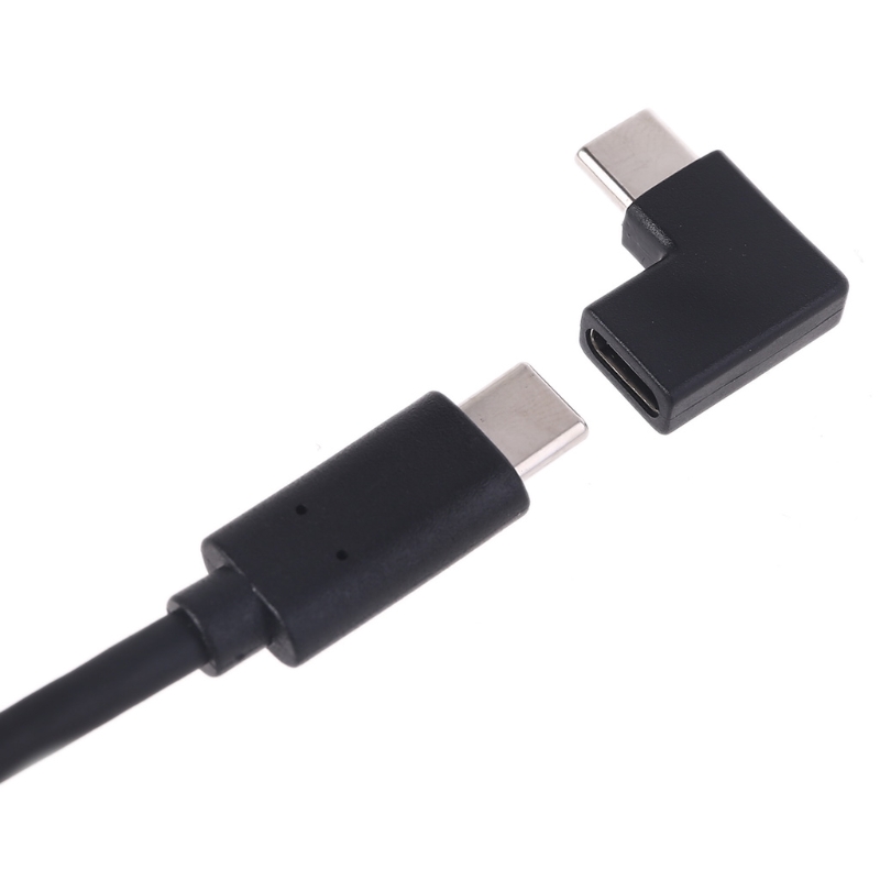 Rät vinkel 90 grader usb 3.1 typ c hane till hona usb c konverteradapter för mobiltelefon surfplatta laptop usb c laddare  x6hb