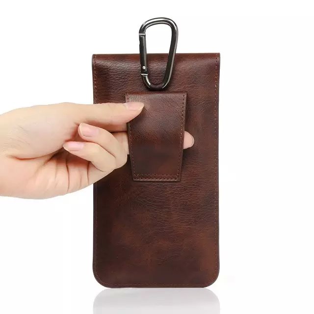 Dual Pouch Hook Loop Waist Belt Leather Phone Case For Asus ROG Phone,Zenfone Max Pro M1 M2 ZB601KL,Zenfone 5 5Z 4 Max Pro 3 5 6