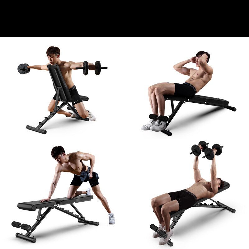 Multifunktionel foldbar håndvægtbænk til abdominal fitness træningsbænk træningsudstyr vægt bænkbelastning 350kg
