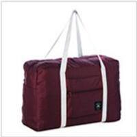 Opvouwbare Reistas Grote Capaciteit Waterdichte Afdrukken Zakken Draagbare vrouwen Soft Tote Tas Mannen Reistassen Mala de viagem: wine red