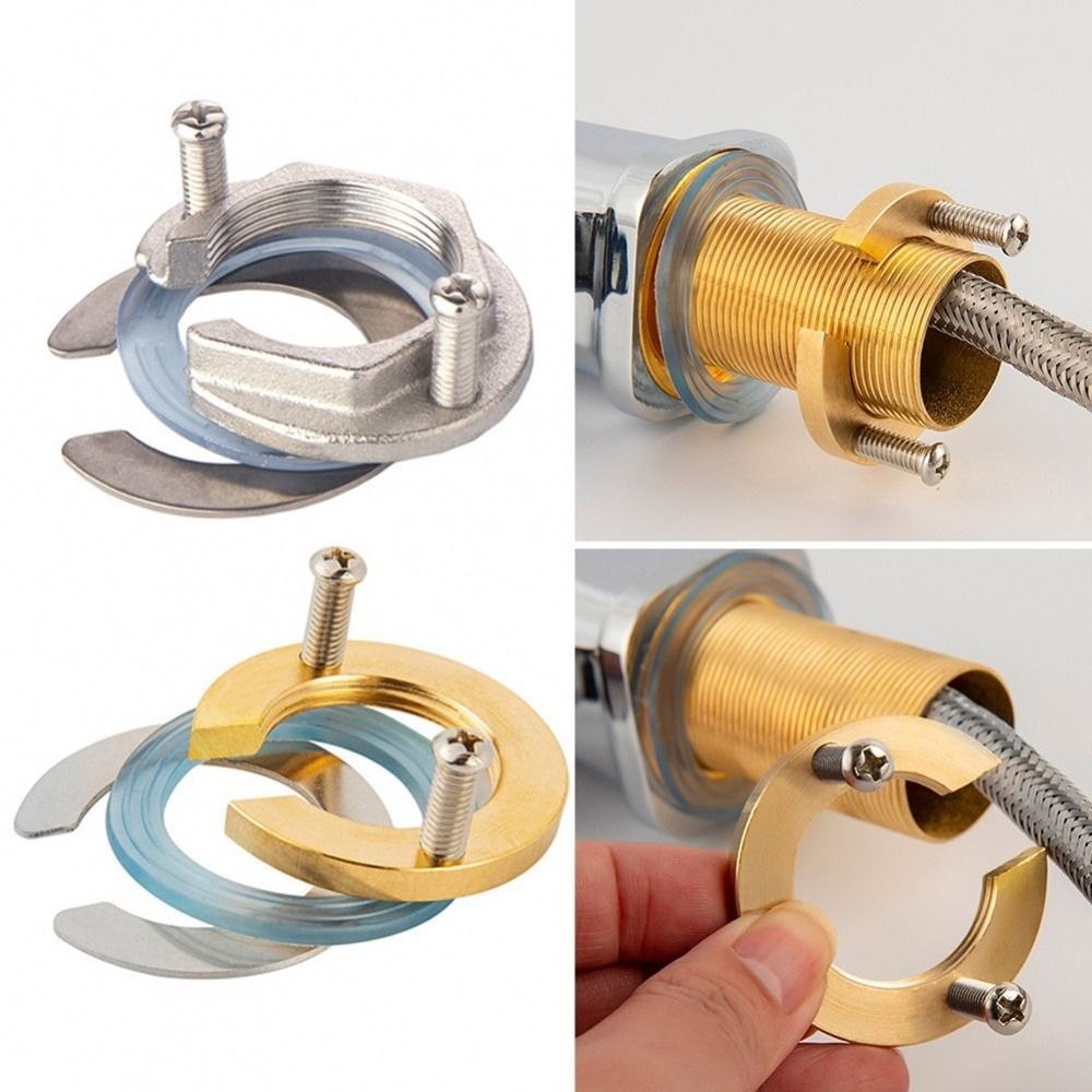 Juego de accesorios de fijación de grifo, tuerca de sujeción montada, Circlip, accesorios de repuesto para lavabo de baño