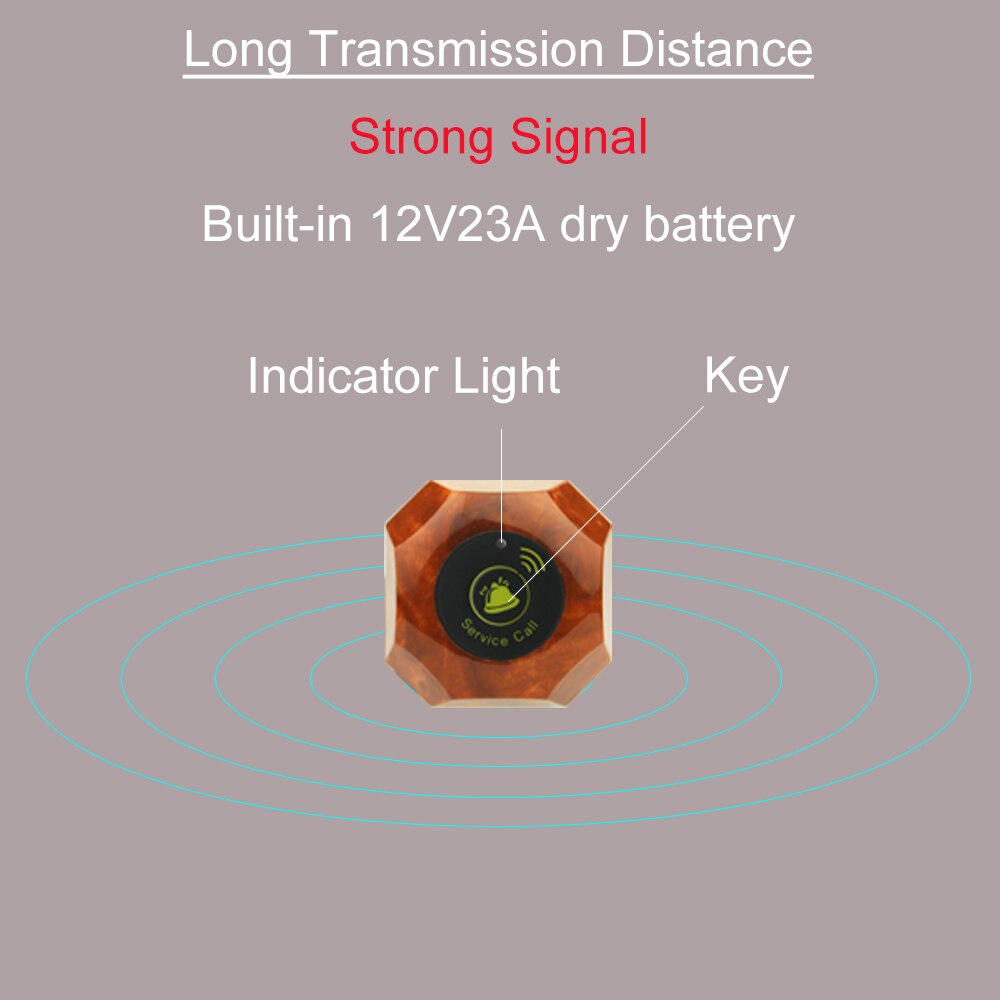 tintinnio campane 10 pz di qualità ospite pulsanti di chiamata 433mhz pulsante di chiamata campane di chiamata servizio bar servizio pulsanti di chiamata in vendita