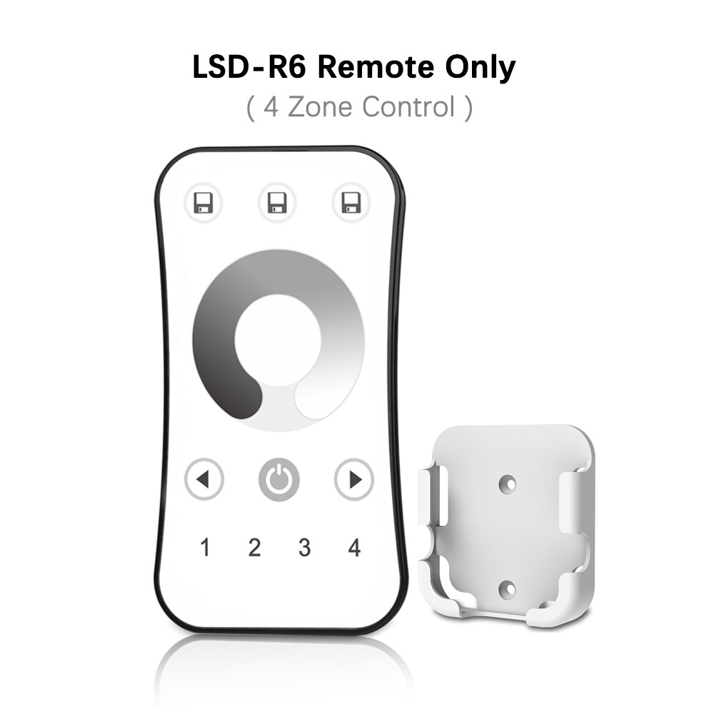 LED Dimmer 12V 24V 48V 6A/3A PWM Wireless Frequency Adjustable 2.4G RF LED Dimmer Switch ON OFF for Single Color LED Strip Light: LSD-R6 Remote Only