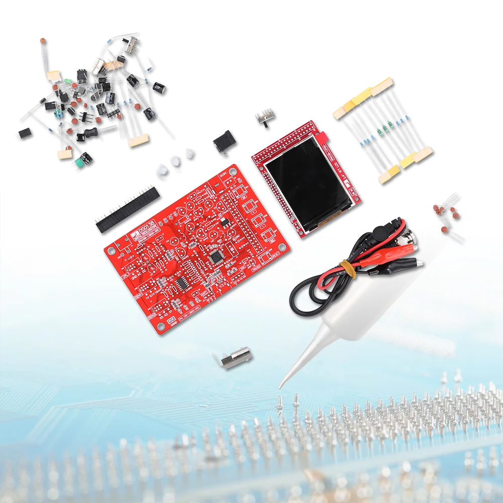 DSO138-Kit de osciloscopio Digital TFT de 2,4 pulgadas, piezas de bricolaje, juego de aprendizaje electrónico