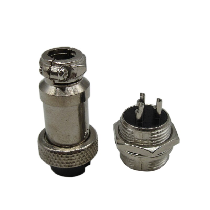 2Pair GX16 3Pin XLR XLRM Male Female Aviation Connector Plug Screw Panel Adapter Mount For ebike battery charge and discharge