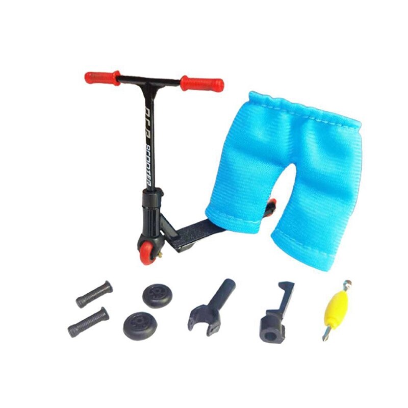 Mini Skateboard Finger Alloy Finger Scooter Scooter Model Finger Board Accessories Mini Skateboard Finger Toy: black