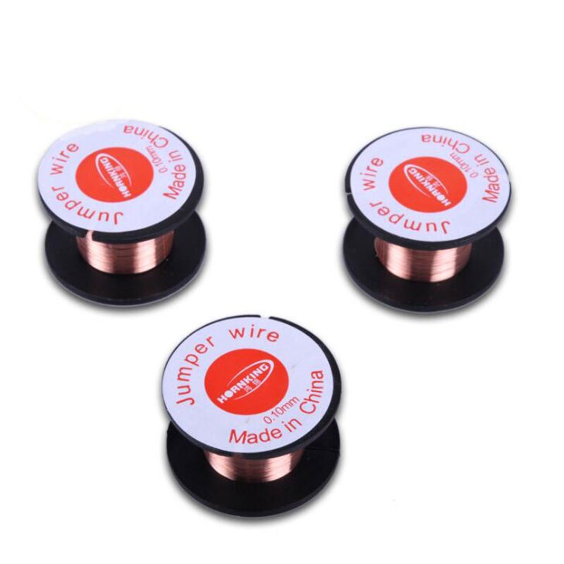 10PCS 0.1mm Copper Solder Soldering PPA Enamelled Ree Jumperl Wire