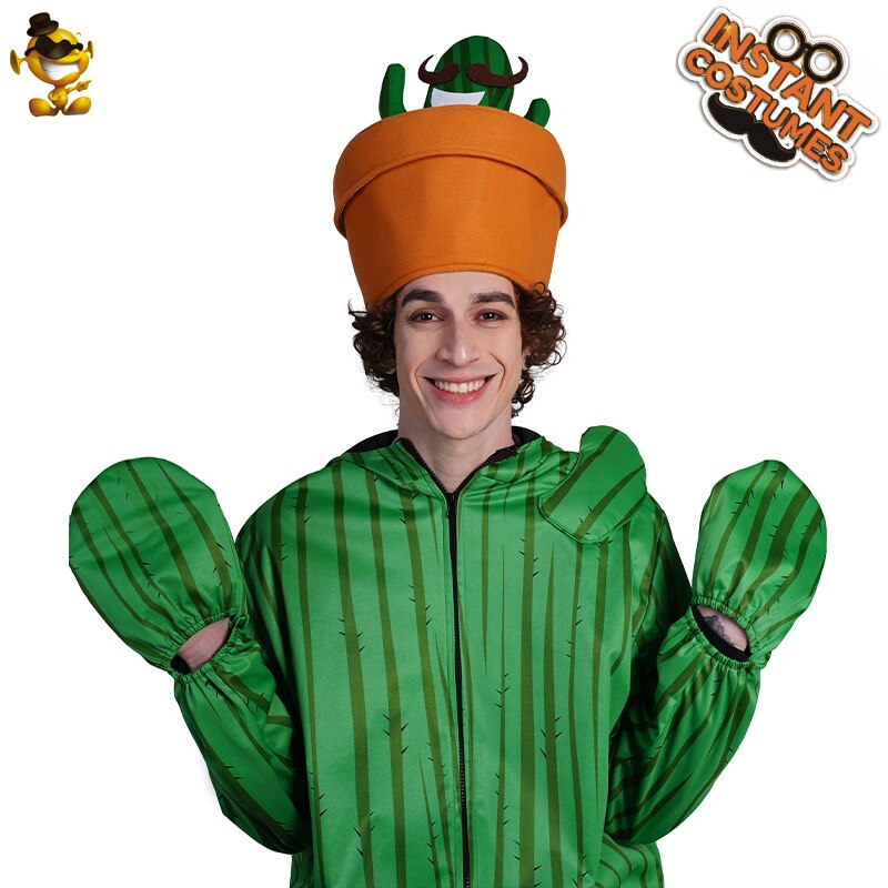 QLQ-Sombrero de Cactus Unisex para adultos, disfraz de , verde, divertido, para hombre y mujer