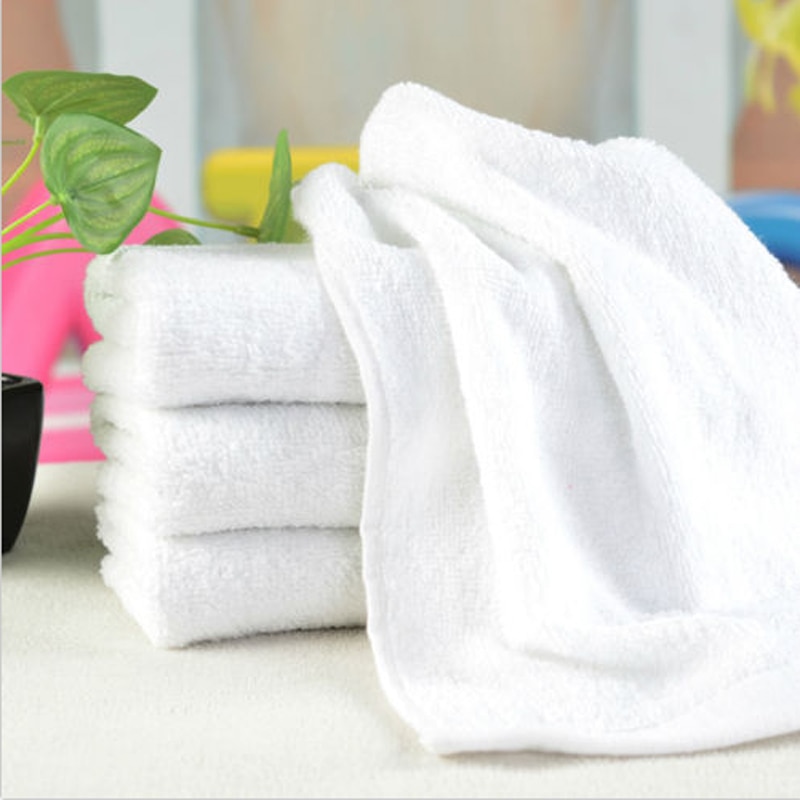 30*60 cm Zachte Handdoek Gezicht Draagbare Witte Hotel Bad Washandjes Handdoek