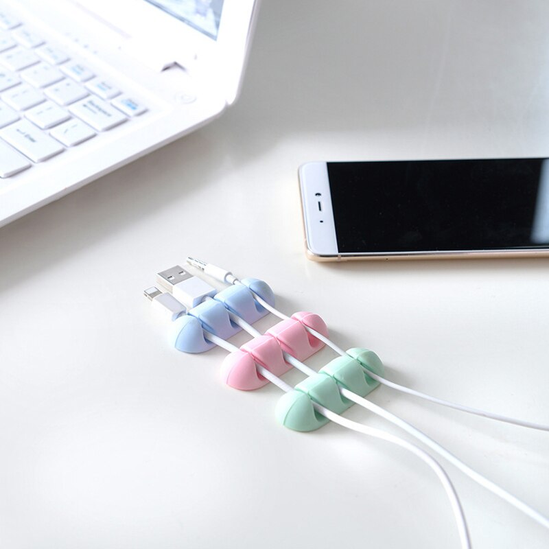 Desktop Self-adhesive Wire Fixing Line Card Subnet Line Fixing Device Data Finishing Fixed Clip Line Manager Cable Clips